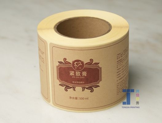کیفیت  OEM Personalised Kraft Paper Sticker Label With Matte Lamination کارخانه