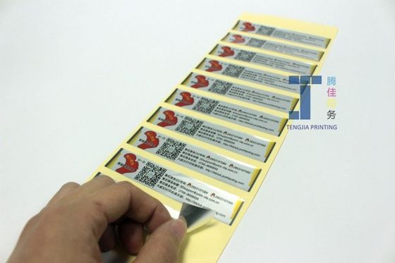 برچسب های برچسب فلزی طلا نقره ای مقاوم در برابر اشعه UV