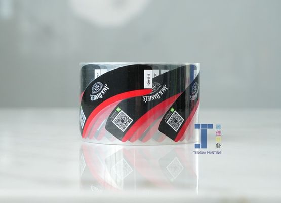 برچسب های بطری شراب شخصی شده PE PET با پوشش مت متین درخشان